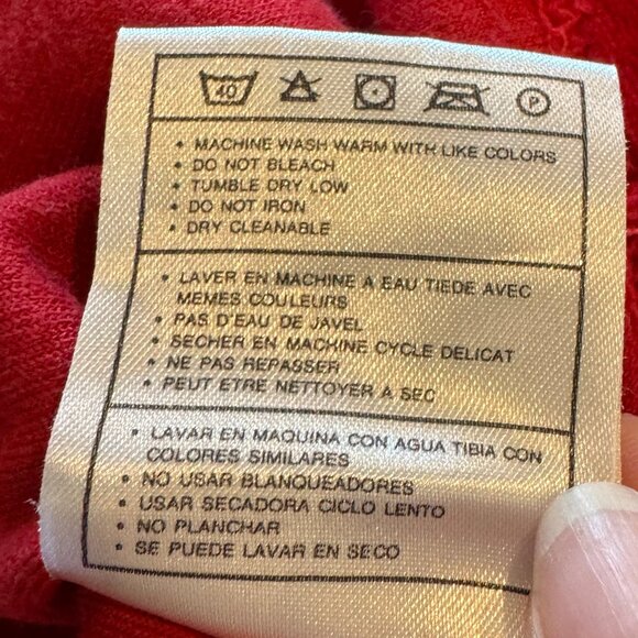 VINTAGE Nike Sweatshirt Mens XL Red Velour Basketball Swoosh Embroidered 90s - Picture 12 of 12